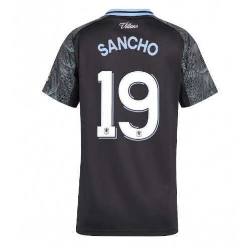 Billige Fotballdrakt Aston Villa Jadon Sancho #19 Replika Bortedrakt Dame 2025-26 Kortermet Billige Fotballdrakt Aston Villa Jadon Sancho #19 Replika Bortedrakt Dame 2025-26 Kortermet